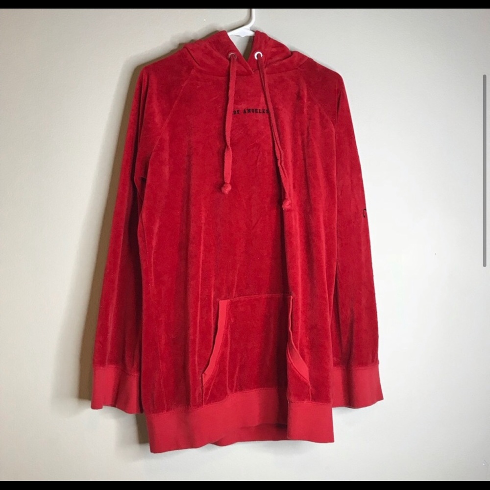 JUICY COUTURE BLACK LABEL velvet hoodie